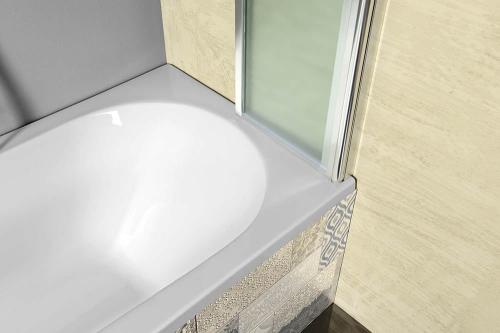 Parawan nawannowy srebrny 1000 mm VANDA AQ1140 Aqualine złożony