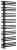 Grzejnik łazienkowy 600 x 1647 mm czarny mat 833 W SOPHINA IR704 Sapho