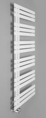 Grzejnik łazienkowy 600 x 1500 mm biały SILVANA 771 W IR163 Sapho na ścianie
