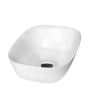 Umywalka kompozytowa nablatowa 46 x 15 x 32 cm biały REIKO RE460 Sapho