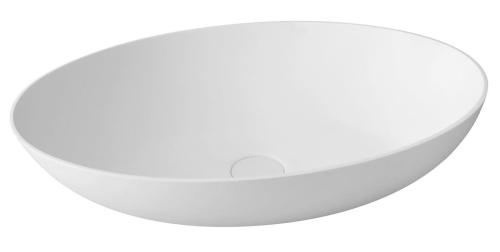 Umywalka nablatowa 60 x 40 x 14,5 cm biały mat THIN WN893 Sapho