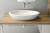 Umywalka ceramiczna nablatowa 75 x 16 x 42 cm biały SISTEMA 10AR65075 ISVEA  wizualizacja