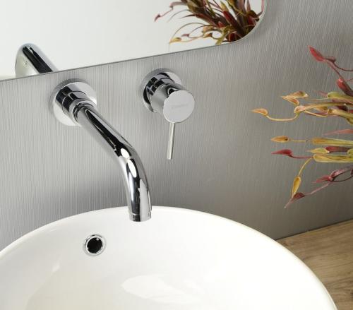 Bateria umywalkowa podtynkowa chrom połysk RHAPSODY 5552 Sapho aranżacja
