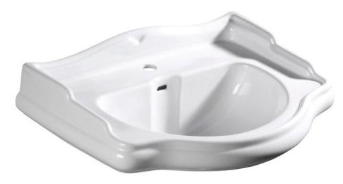 Umywalka ceramiczna 69 x 52 cm biały RETRO 104601 Kerasan