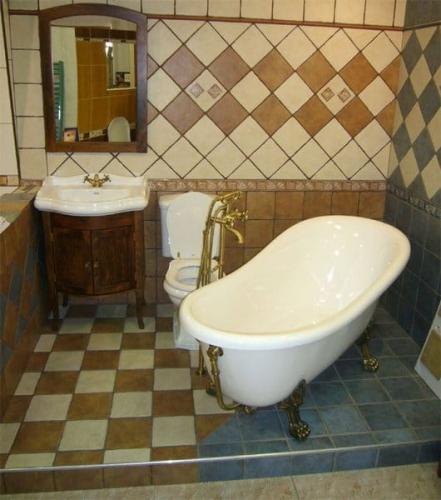 Lustro 65x91cm, rama buk Retro 735241 Sapho