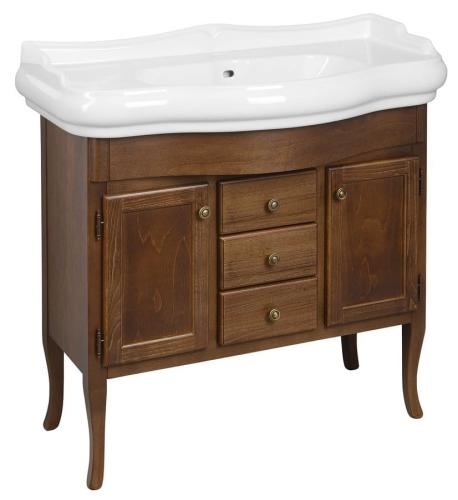 Szafka umywalkowa z litego drewna 89x80x48 cm, buk Retro 1620 Sapho