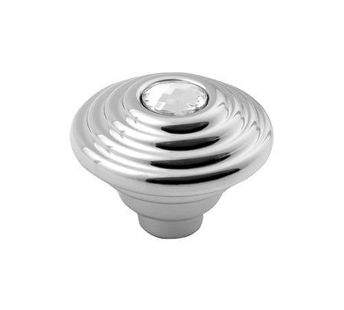 Uchwyt do mebli 30mm, chrom/Swarowski Violeta VI001 Sapho