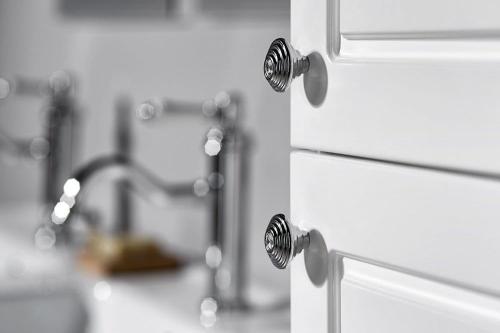 Uchwyt do mebli 30mm, chrom/Swarowski Violeta VI001 Sapho