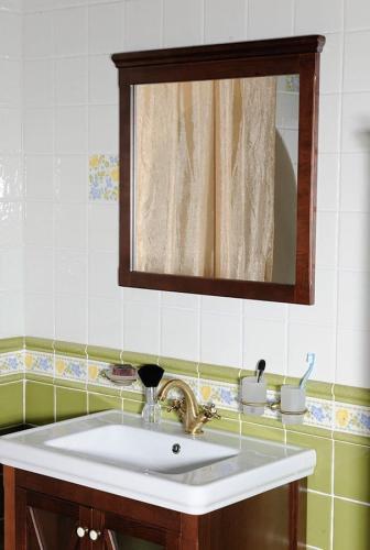 Lustro 60x80x3,5 cm, rama mahoń Cross CR311 Sapho