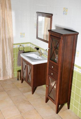 Lustro 70x80x3,5 cm, rama mahoń Cross CR312 Sapho