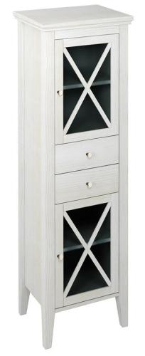 Szafka 49x170x39 cm, biały postarzany, prawa Cross CR213 Sapho