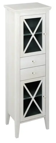 Szafka 49x170x39 cm, biały postarzany, lewa Cross CR214 Sapho