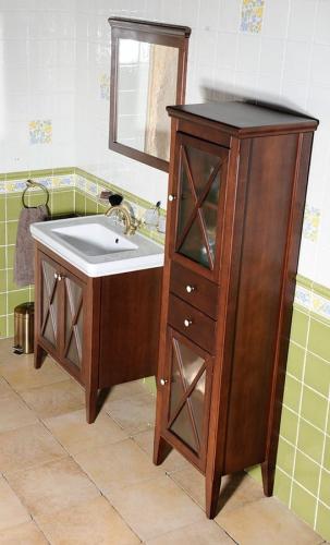 Szafka wysoka 49x170x39 cm, mahoń, lewa Cross CR314 Sapho