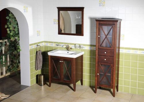 Szafka wysoka 49x170x39 cm, mahoń, lewa Cross CR314 Sapho