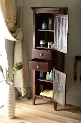 Szafka wysoka 49x170x39 cm, mahoń, prawa Cross CR313 Sapho