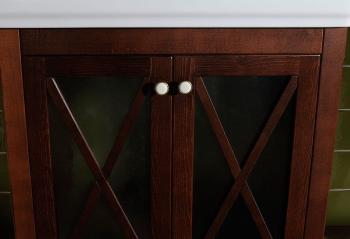 Szafka umywalkowa z litego drewna 55x81x43 cm, mahoń Cross CR060 Sapho