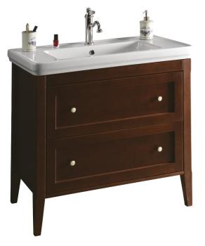 Szafka ymywalkowa z litego drewna 85x81x47 cm, mahoń Cross CR091 Sapho