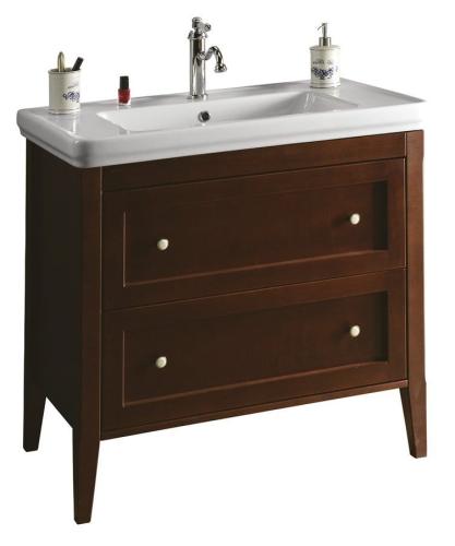 Szafka ymywalkowa z litego drewna 85x81x47 cm, mahoń Cross CR091 Sapho