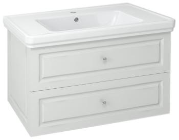 Szafka umywalkowa 83 x 52 x 46 cm biały półpołysk Violeta VI090-3131 Sapho