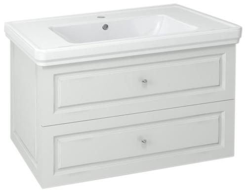 Szafka umywalkowa 83 x 52 x 46 cm biały półpołysk Violeta VI090-3131 Sapho