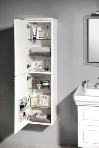 Szafka wysoka 35x140x30cm biały lewa Violeta VI160-3131 Sapho