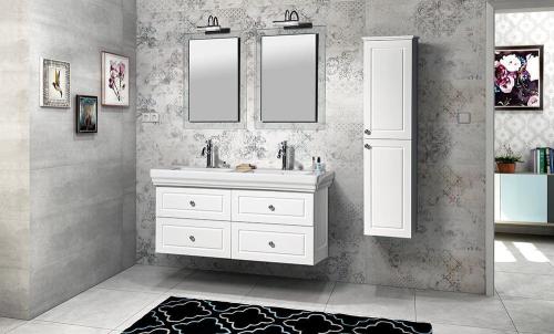 Szafka wysoka 35x140x30cm biały półpołysk prawa Violeta VI165-3131 Sapho