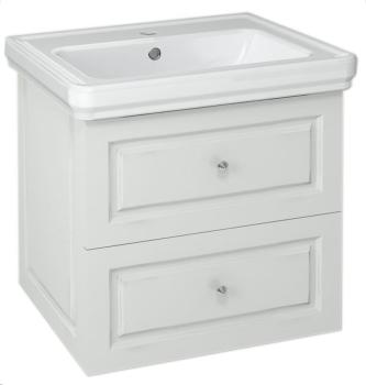 Szafka umywalkowa 53,5 x 52 x 42,5 cm biały półpołysk Violeta VI060-3131 Sapho