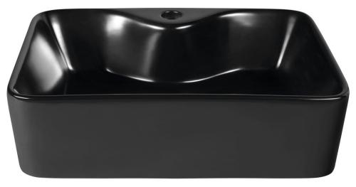 Umywalka nablatowa 48 x 13,5 x 37 cm czarny mat Balena BH7013B Sapho blisko