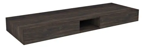 Szafka umywalkowa 130 x 14 x 48 cm dąb czarny Morian MR136 Sapho