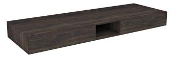 Szafka umywalkowa 140 x 14 x 48 cm dąb czarny Morian MR139 Sapho