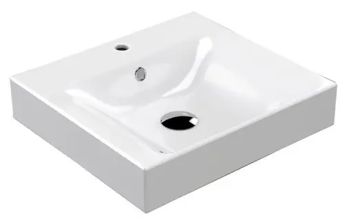 Umywalka ceramiczna 50 x 45 cm biały CENTO 353001 Kerasan