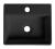 Umywalka ceramiczna 33,5 x 11,5 cm czarny mat GIULIA BH7002B Sapho blisko
