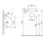 Umywalka ceramiczna mała 35 x 28 cm biały 91351 Aqualine rysunek