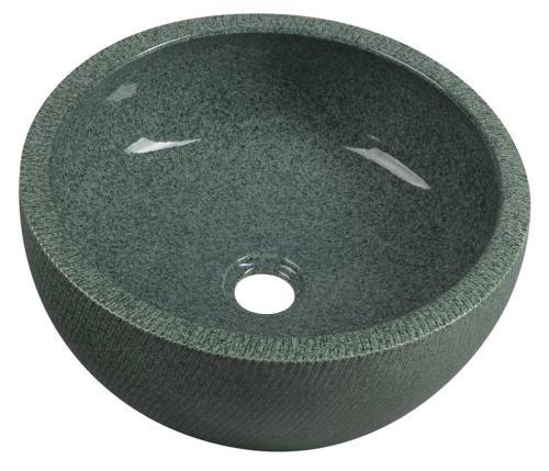 Umywalka nablatowa ceramiczna 42 x 15 cm zielony PRIORI PI013 Sapho