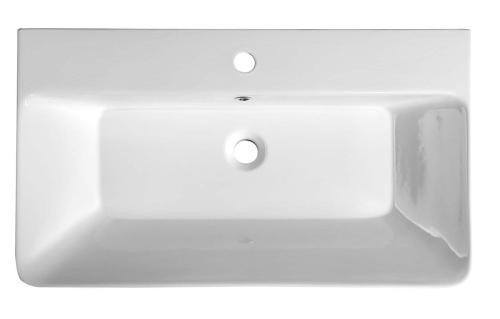 Umywalka ceramiczna meblowa 80 x 46 cm biały THALIE 80 TH11080 Sapho z gróry