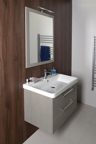 Umywalka ceramiczna meblowa 80 x 46 cm biały THALIE 80 TH11080 Sapho wizualizacja