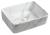 Umywalka nablatowa ceramiczna 48 x 13 x 38 cm biały marmur DALMA MM517 Sapho