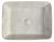 Umywalka nablatowa ceramiczna 48 x 13 x 38 cm beżowy marmur DALMA MM527 Sapho z góry