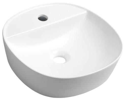 Umywalka ceramiczna nablatowa 40 x 12 cm biały LUGANO AR491 Sapho