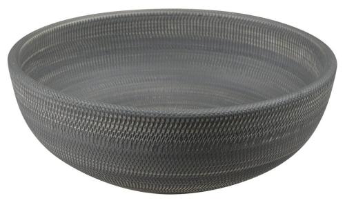 Umywalka ceramiczna nablatowa 41 x 15 cm szary ze wzorem PRIORI PI024 Sapho bok