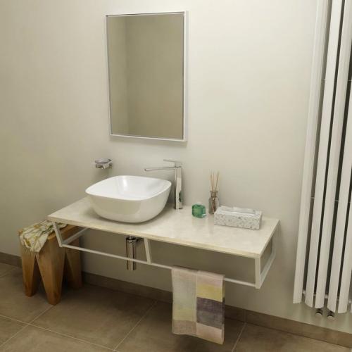 Blat marmur techniczny 120 x 2 x 46 cm Botticino SKA SKA120-1216 Sapho wizualizacja