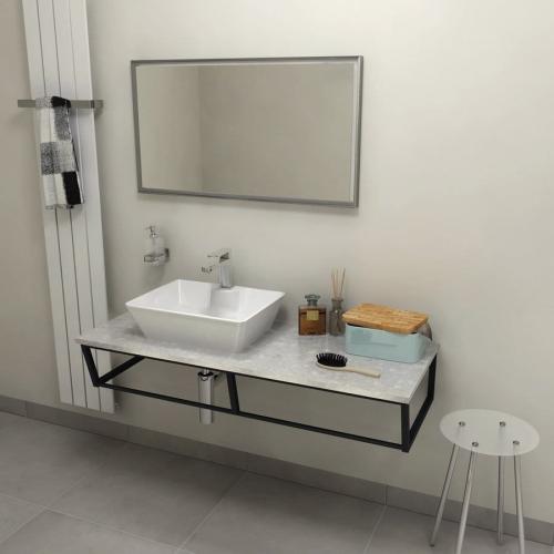 Blat marmur techniczny 120 x 2 x 46 cm Fior di pesco SKA SKA120-1220 Sapho