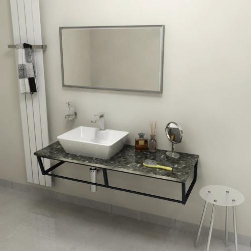 Blat marmur techniczny 120 x 2 x 46 cm Grigio carnico SKA SKA120-1218 Sapho