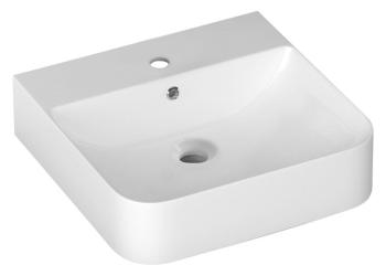 Umywalka ceramiczna nablatowa 51 x 50 cm biały SOTT AQUA 10SQ51051 ISVEA