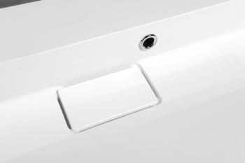 Umywalka kompozytowa meblowa 90 x 46 cm biały bez otworu AMUR 55032-0 Sapho z góry