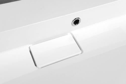 Umywalka kompozytowa meblowa 90 x 46 cm biały bez otworu AMUR 55032-0 Sapho z góry