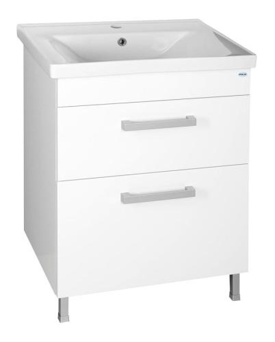 Umywalka ceramiczna meblowa 65 x 16,5 x 46 cm biały SAVA 65 2065 Aqualine na szafce