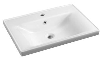 Umywalka ceramiczna meblowa 70 x 16,5 x 46 cm biały SAVA 70 2070 Aqualine