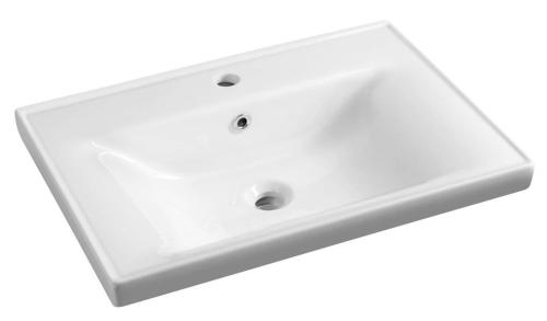 Umywalka ceramiczna meblowa 70 x 16,5 x 46 cm biały SAVA 70 2070 Aqualine