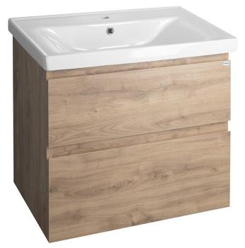 Umywalka ceramiczna meblowa 70 x 16,5 x 46 cm biały SAVA 70 2070 Aqualine na szafce